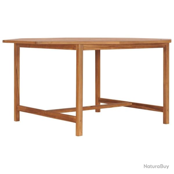 Table de jardin 150x150x75 cm Bois de teck solide alsavelo