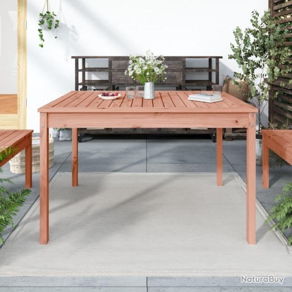 Table de jardin 121x82,5x76 cm bois massif de douglas alsavelo