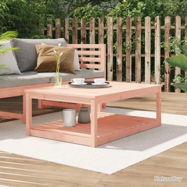 Table de jardin 121x82,5x45 cm bois massif de douglas alsavelo