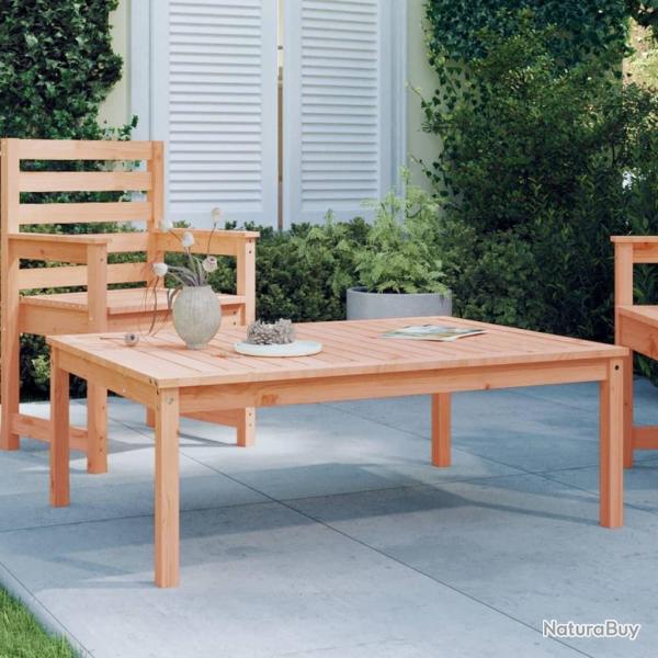 Table de jardin 121x82,5x45 cm bois massif de douglas alsavelo