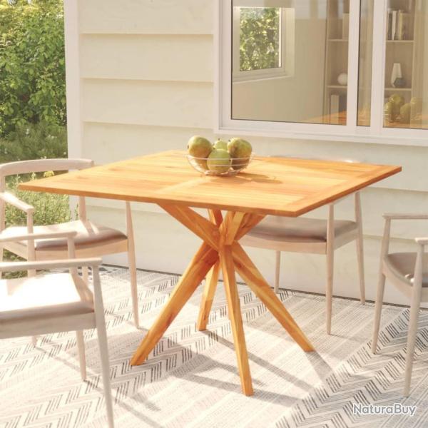 Table de jardin 110x110x75 cm Bois d'acacia solide alsavelo