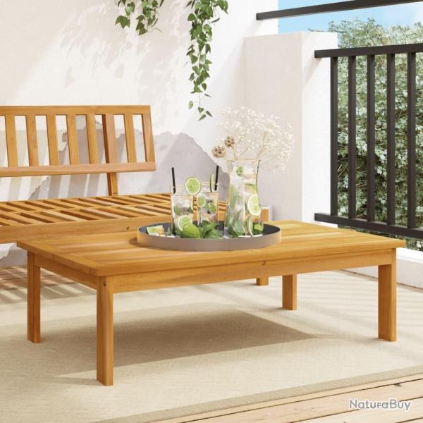 Table de jardin 100x60x30 cm bois d'acacia solide alsavelo