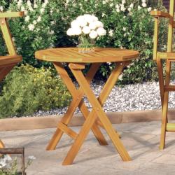 Table de bistro &Oslash;46x47 cm Bois d'acacia massif