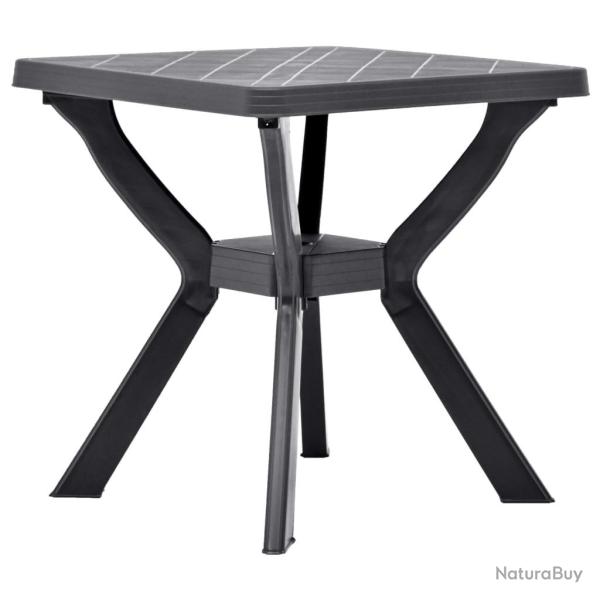 Table de bistro Anthracite 70x70x72 cm Plastique alsavelo