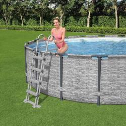 &Eacute;chelle de piscine &agrave; 4 marches Flowclear 122 cm alsavelo