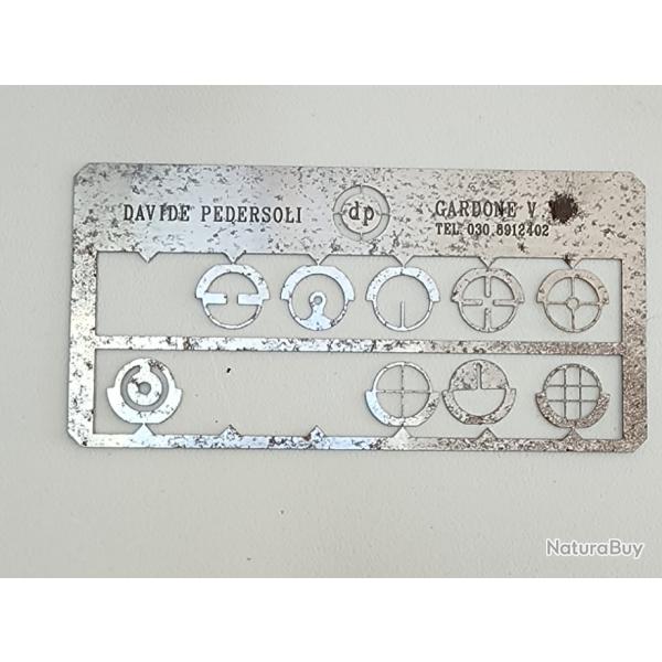 Inserts pedersoli acier pour vise