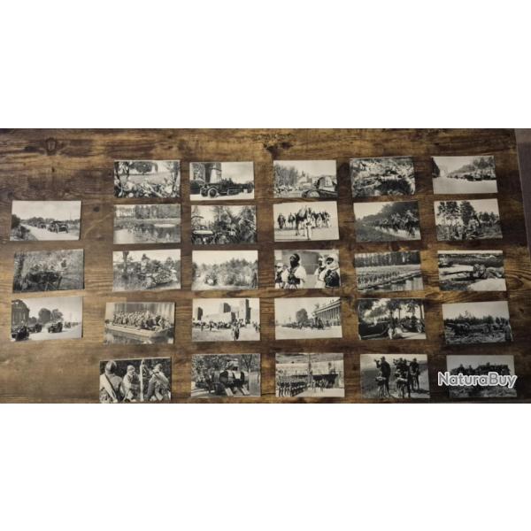 Lot de 28 cartes postales, arm�e fran�aise