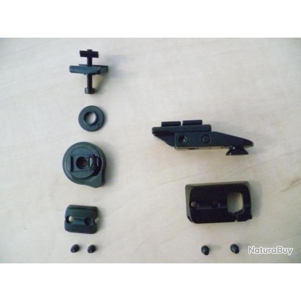 Montage pivotant HMS pour lunette � rail SR, Swarovski et Kahles pour Krico 700