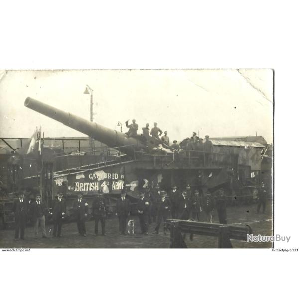 CPA Carte Photo Captured by the British 4th Army