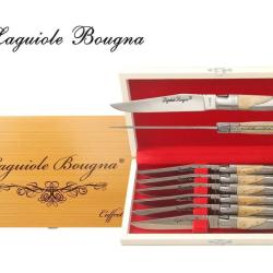 Coffret 6 couteaux bois Laguiole Bougna