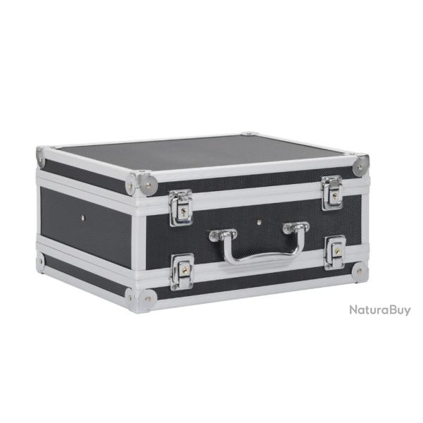 Mallette � fusils 31x26x15,2 cm - Argent et Noir - Aluminium et ABS - double compartiment