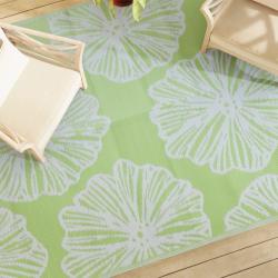 Tapis d'ext&eacute;rieur ARAKIL vert 190 x 290 cm PP alsavelo