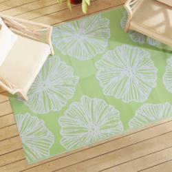 Tapis d'ext&eacute;rieur ARAKIL vert 140 x 200 cm PP alsavelo