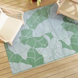 Tapis d'ext&eacute;rieur ARAKIL vert 140 x 200 cm PP alsavelo