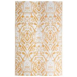 Tapis d'ext&eacute;rieur ARAKIL Orange et blanc 190x290 cm PP alsavelo