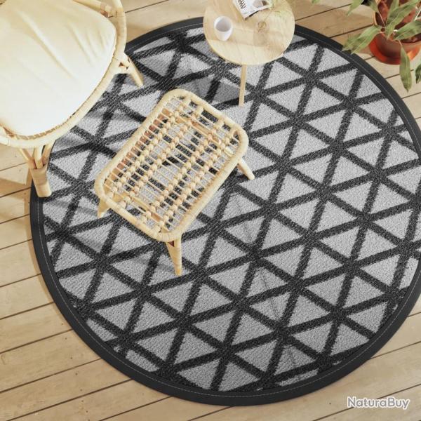 Tapis d'ext�rieur ARAKIL noir �160 cm PP