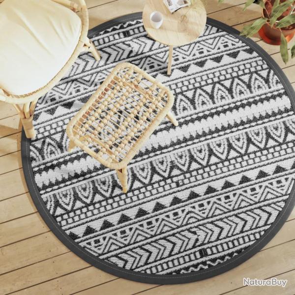Tapis d'ext�rieur ARAKIL noir �160 cm PP alsavelo
