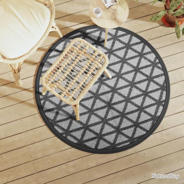 Tapis d'ext�rieur ARAKIL noir �120 cm PP alsavelo