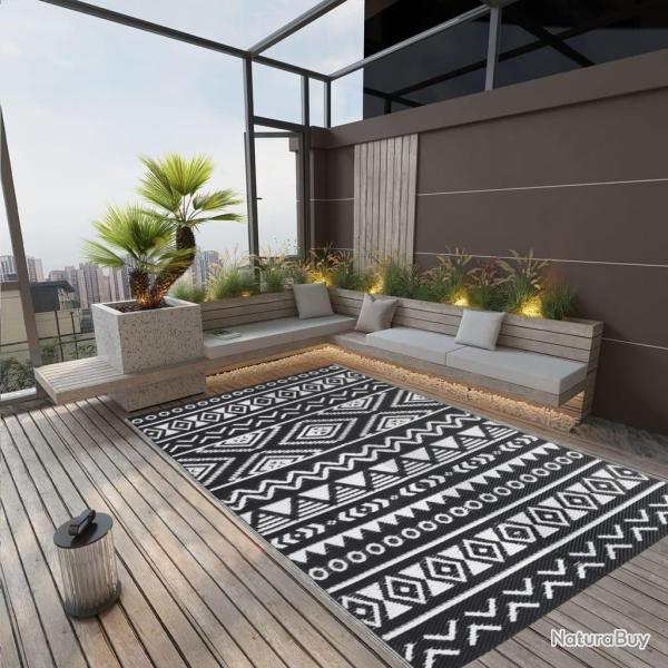 Tapis d'extrieur ARAKIL Noir 190x290 cm PP alsavelo