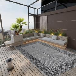 Tapis d'ext&eacute;rieur ARAKIL Noir 140x200 cm PP