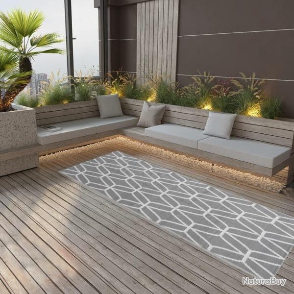 Tapis d'ext�rieur ARAKIL Gris 80x250 cm PP alsavelo