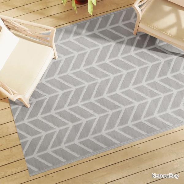 Tapis d'ext�rieur ARAKIL gris 140 x 200 cm PP alsavelo