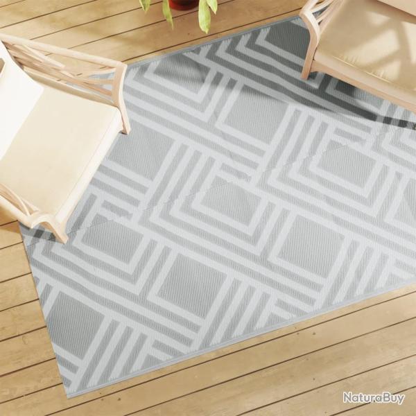 Tapis d'extrieur ARAKIL gris 140 x 200 cm PP alsavelo