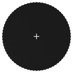 Tapis de saut Tissu Noir pour trampoline rond de 3,96 m