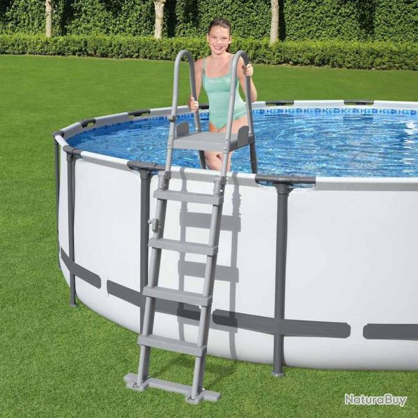 �chelle de piscine de s�curit� � 4 marches Flowclear 132 cm alsavelo