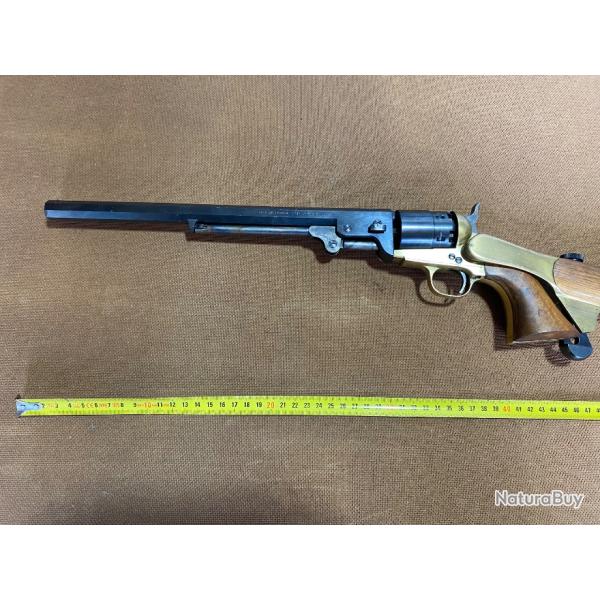 Revolver 1851 BUNTLINE arme US cavalerie canon long octogonal + crosse revolving calibre 44