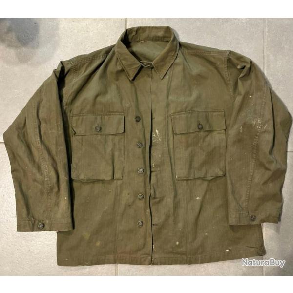 Authentique veste d'uniforme HBT US ARMY WW2 - MILITARIA