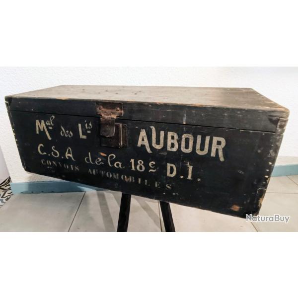 Cantine militaire bois WW1 - Mal des Lis AUBOUR - CSA de la 18e DI - Convois Automobiles -1914 1918