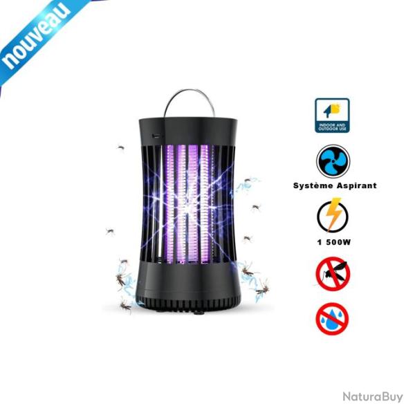 Lampe Anti-Moustique Rechargeable UV 2 en 1