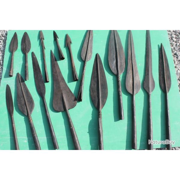 Pointes de lances et sagaies africaines