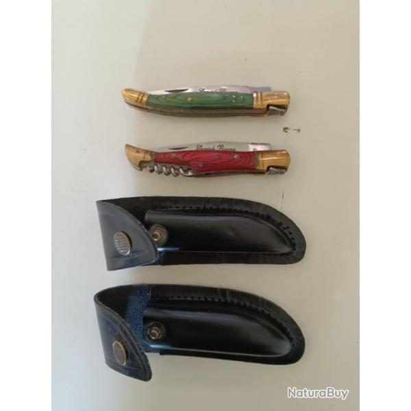 Lot 2 couteaux le Bougna avec �tuis