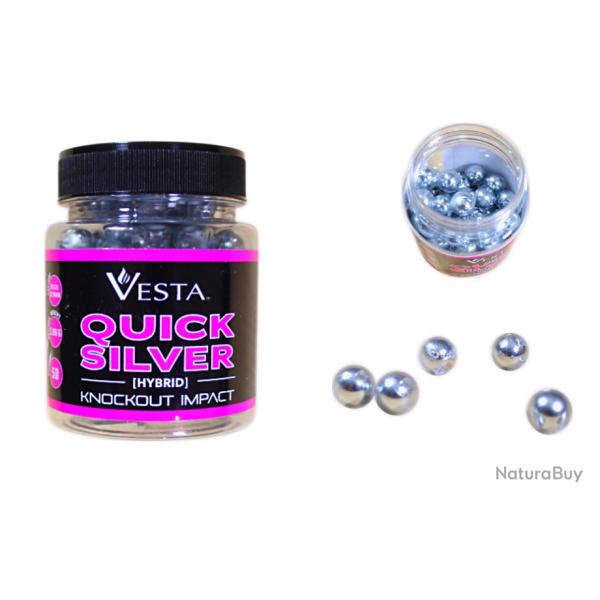 Vesta Defense - Bo�te de 50 balles Quicksilver - Knockout Impact Cal. 0.50 - Noyeau acier