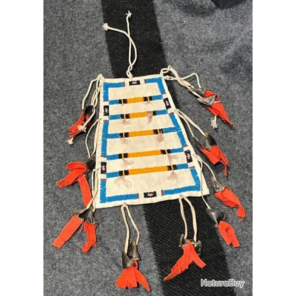 Extr�mement rare d�coration de tipi indien des plaines