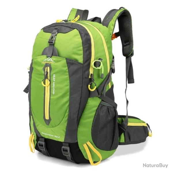 Sac � Dos 40L Ultra-R�sistant Compact Confort et Fonctionnalit� pour Toutes Vos Aventures Vert
