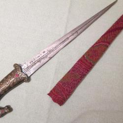 REPLIQUE DE POIGNARD INDIEN, STYLE MOGHOL, TETE DE CHEVAL