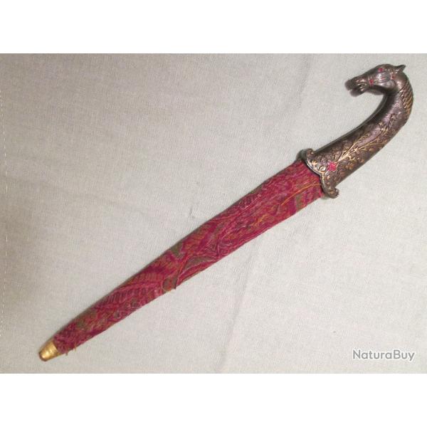 REPLIQUE DE POIGNARD INDIEN, STYLE MOGHOL, TETE DE CHEVAL