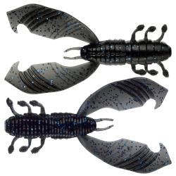 Leurre Souple Gunki Boogie Craw VIB 90 9cm Par 4 8,1g Black Blue Flk