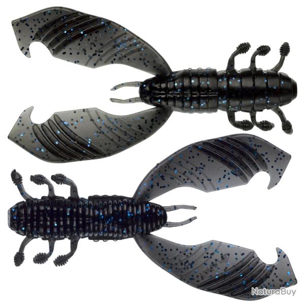Leurre Souple Gunki Boogie Craw VIB 90 9cm Par 4 8,1g Black Blue Flk
