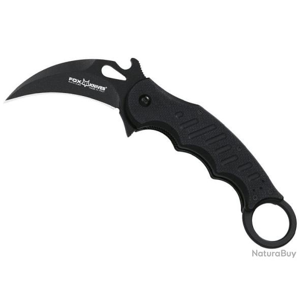 COUTEAU FOX KARAMBIT 11,5CM G10 NOIR