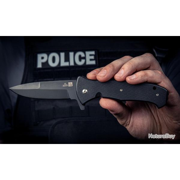 Couteau Al Mar SERE 3 Lame Talon Acier S35VN Manche G10 Noir IKBS Linerlock Clip AMK2216