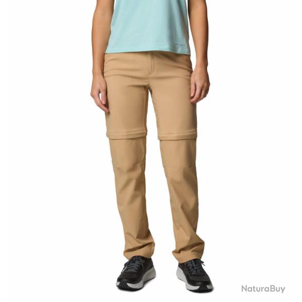Pantalon Convertible Respirant Columbia Leslie Falls Convertible Pant Beige