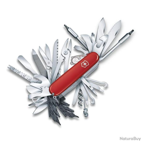 Couteau suisse Victorinox Swiss Champ XXL - 73 fonctions - Rouge classique 91 mm (1.6795.XXL)