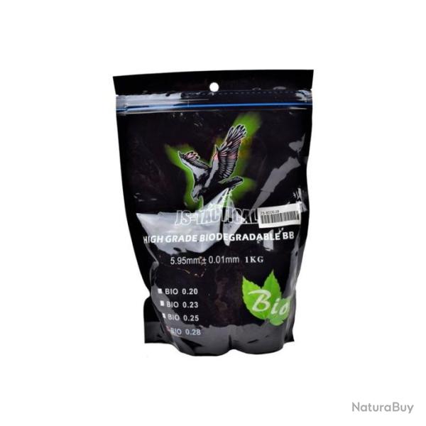billes bio qualit� 0.28g 1kg JS-tactical  5.95mm +/- 0.01mm  haute qualit�