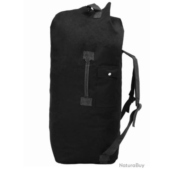 Sac de sport militaire 85L - Noir - Homme - Camping, Voyage, Chasse & P�che