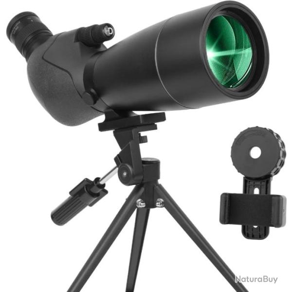 Longue-VueT�lescope Ultra HD 25-75X70 Double Mise au Point HD �tanche Objectif FMC Prisme BAK4 Noir