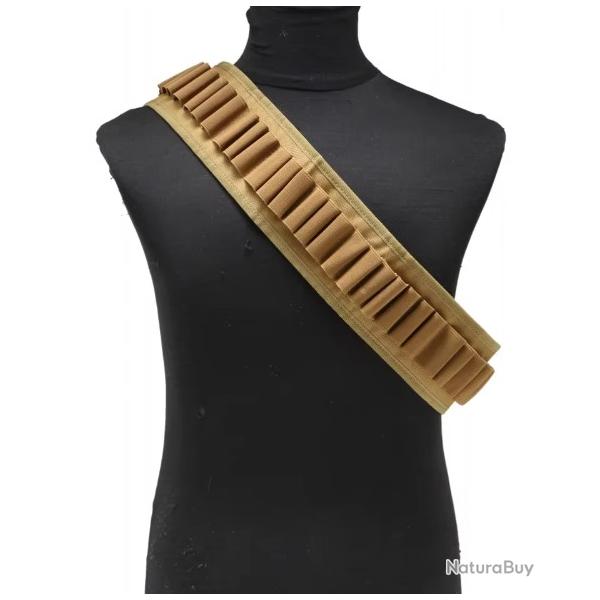 Cartouchiere Calibre 12 Tactique TAN - SKX INDUSTRIES